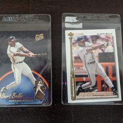 Albert Belle-Cleveland Indians (2 Cards) 1992 Upper Deck HR 13/1993 Fleer Ultra#5