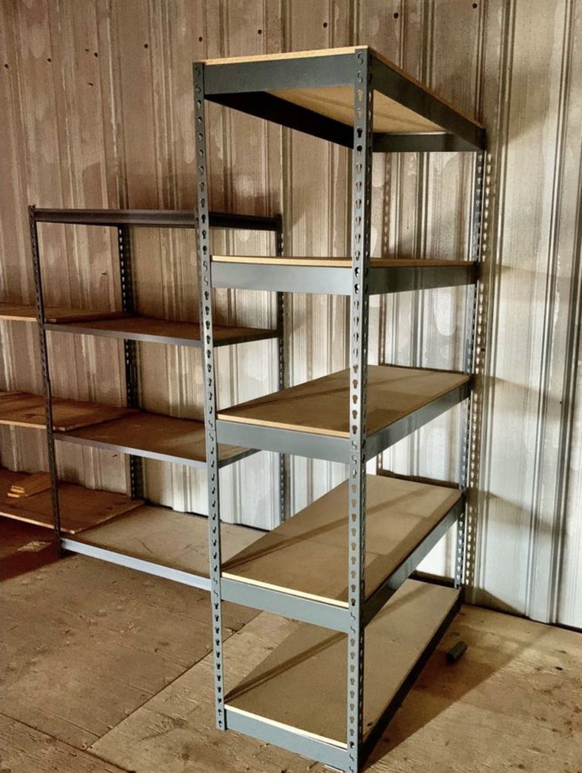 Garage Shelving 48 in W x 18 in D New Industrial Racks Great For Home Office Warehouse And Garage Delivery Available 