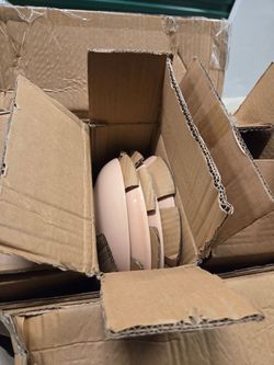 Pink Ceramic Plates Set