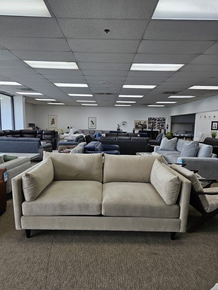 Fabric Sofa With Removable Cushions