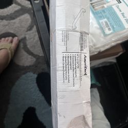 16 inches Stainless Steel Designer Grab Bar for Bath Safety, Collection Glacier, ADA Compliant 500lbs Loading Capacity, Dual Tone (Matte Black | Chrom