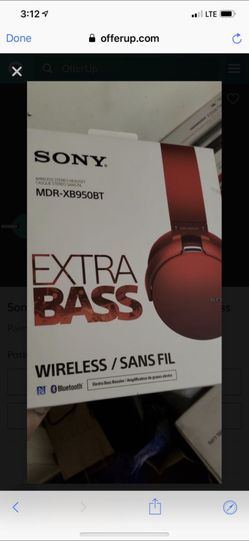 Sony wireless headphones with extra bass