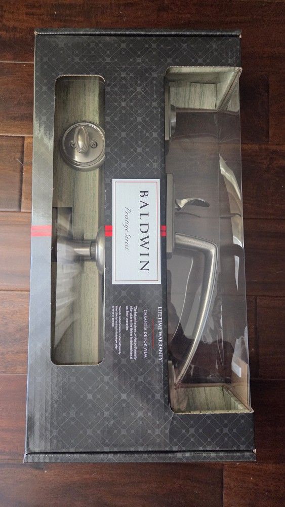 New Baldwin Door Handleset Exterior Lock