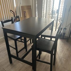 Wooden Dining table & 4 Chairs