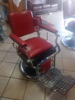 Barber Chair Red