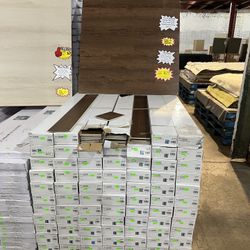 Coweta Oak Brown LVT Rigid Core Vinyl Flooring Click Lock 