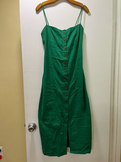 Garage green summer dress