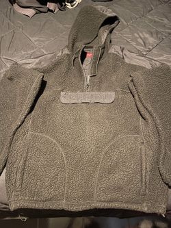 Supreme Polartec Hooded Half Zip Pullover Black XL F/W 17