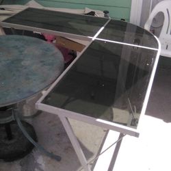 Nice Glass Corner Table 