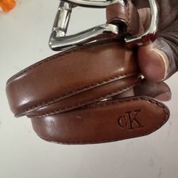 Calvin klein Geniune leather Tan belt Size: medium