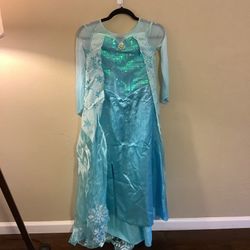 Girls Disney Elsa Delux Dress 7/8