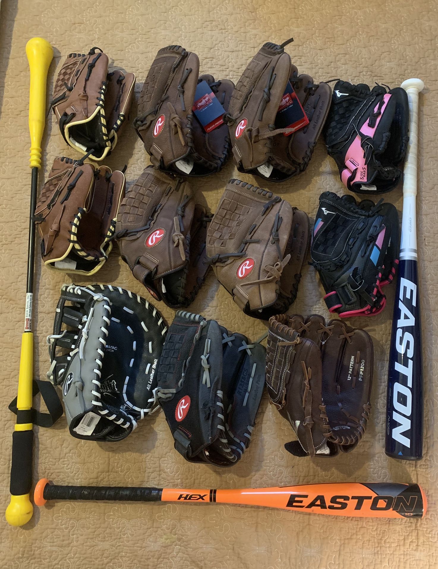 Baseball softball gloves etc