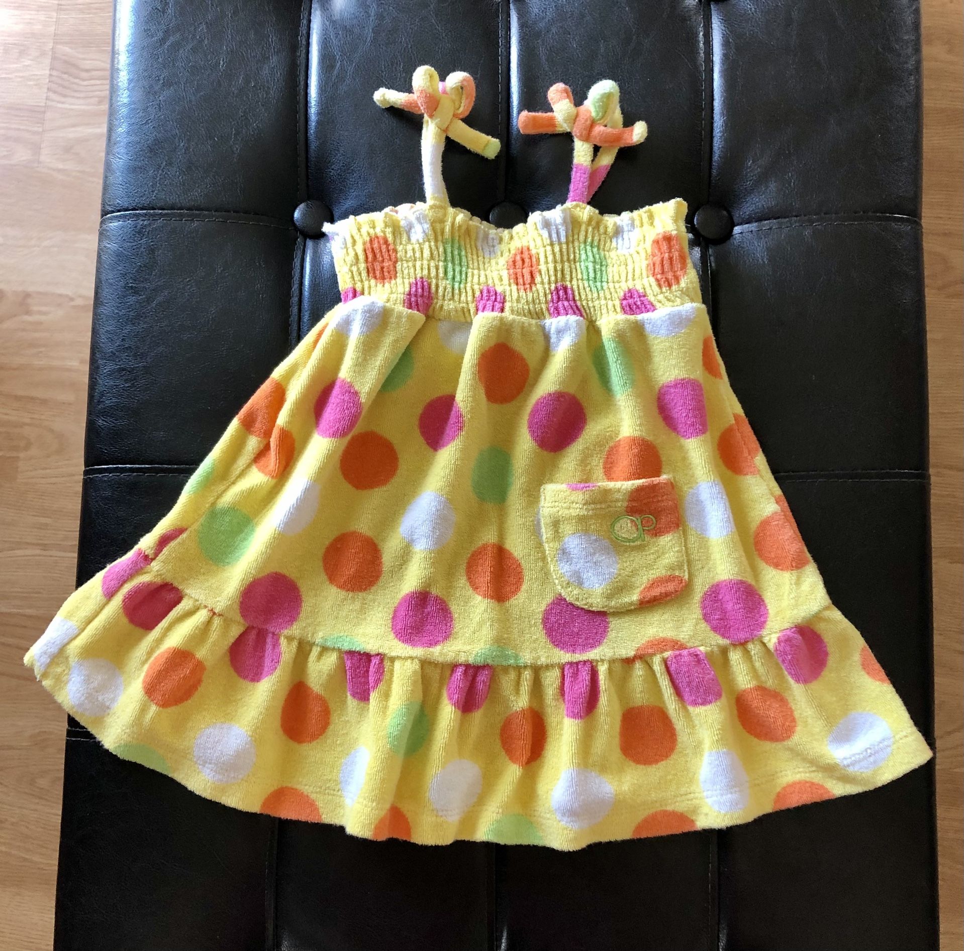 24mo OP girls Soft Polka Dot Dress