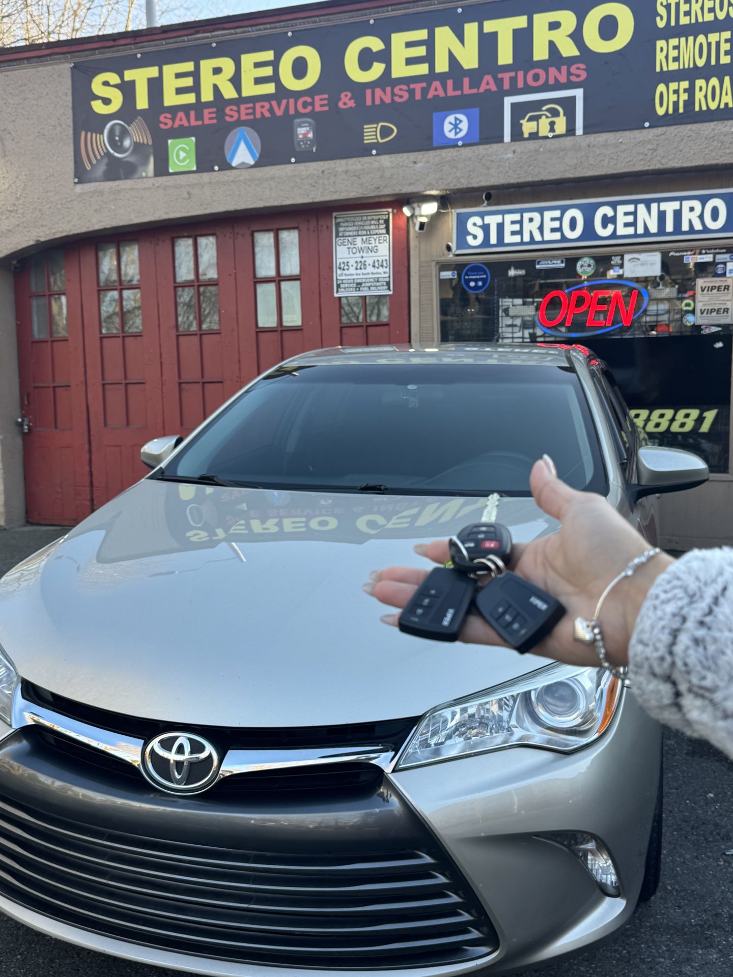 Car alarm & remote start. LED Headlights off road lights