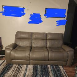 Reclining Leather Couches- MAKE AN OFFER 