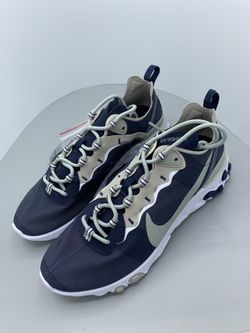 Rare Nike React Element 55 Dallas Cowboys NFL Shoes Men's CK4801-400 size 12