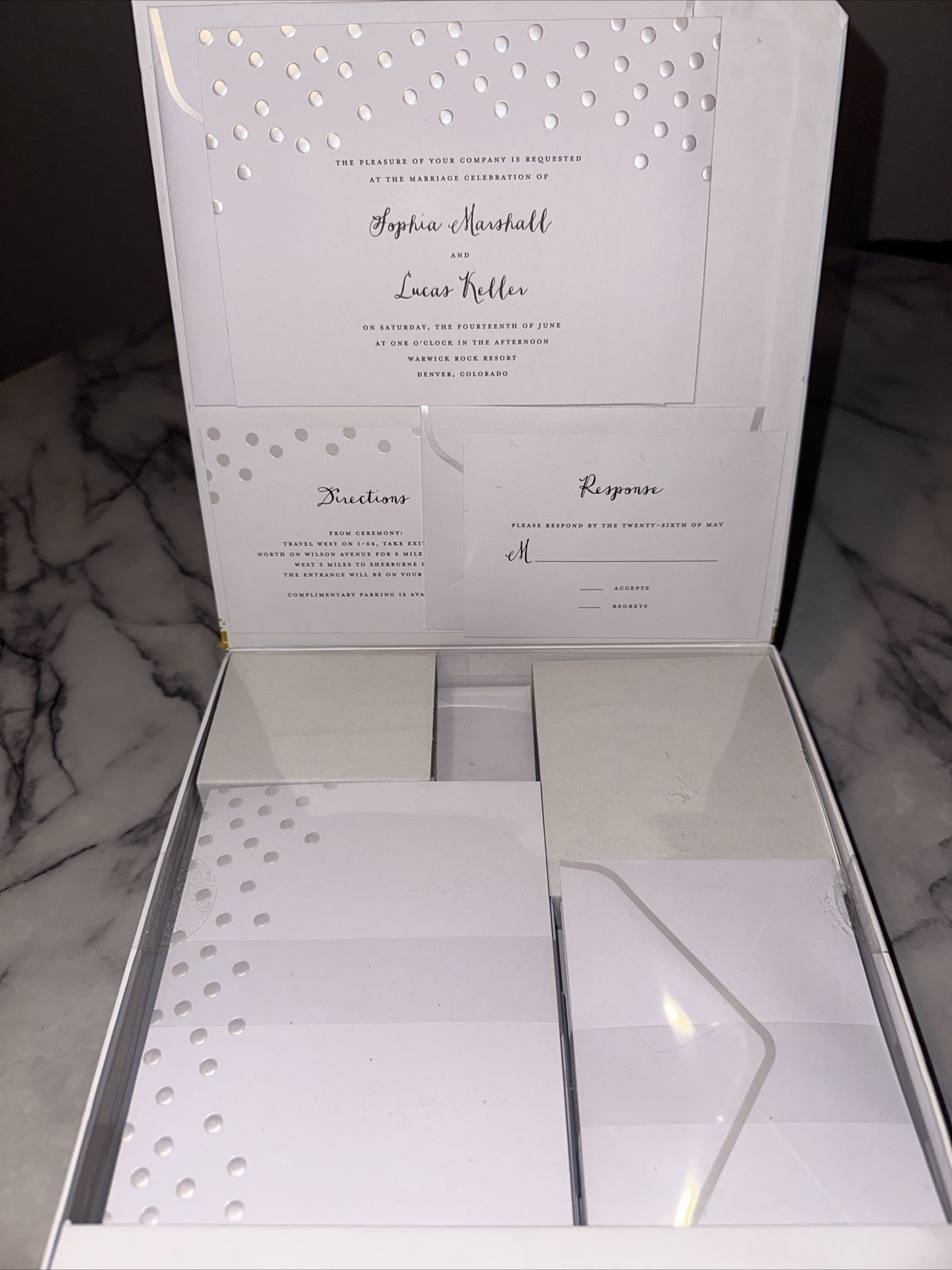 NIB 30 Custom Sets Wedding Invitation Printable Thru Michaels Website 150 Pieces