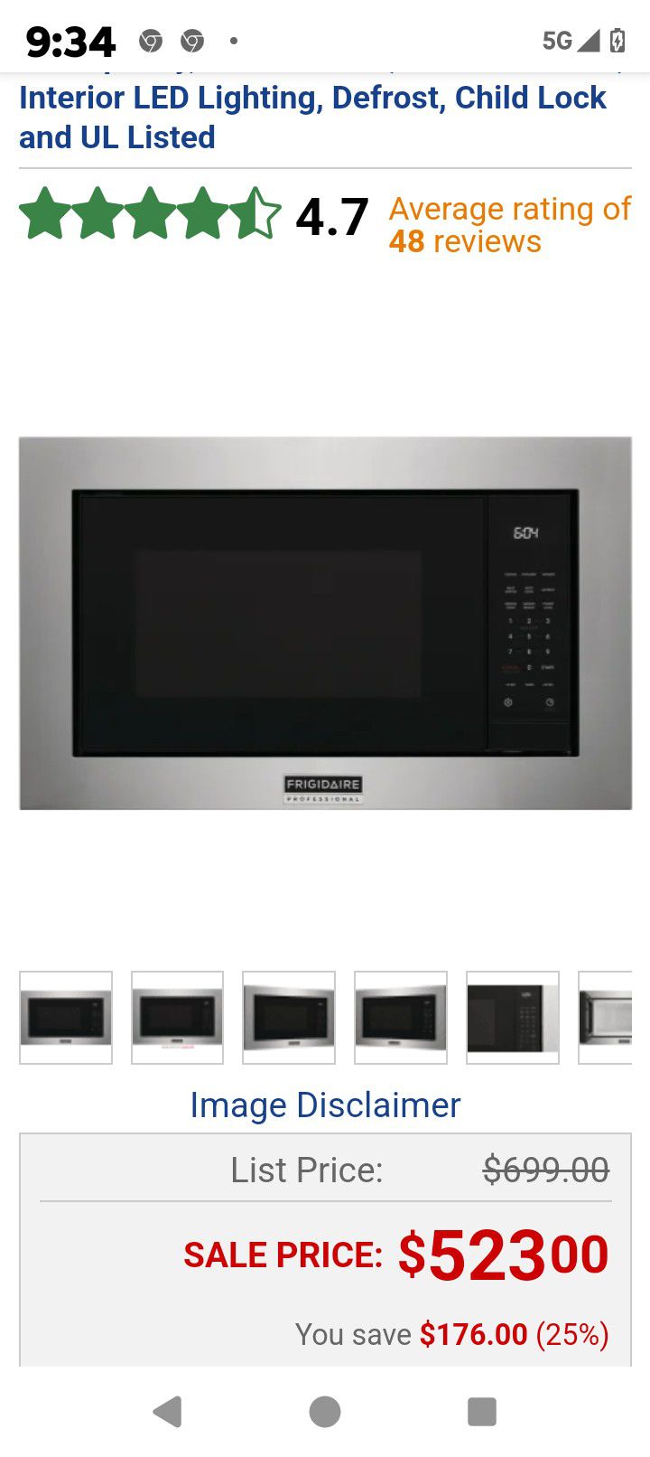 Microwave Costs$700
