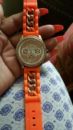 Orange watch