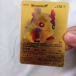 Gold Morpeko Pokemon Card For Sale