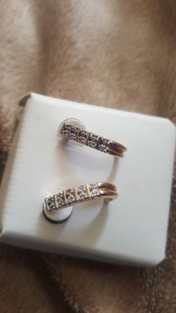 Real 14k 1ct diamond earrings