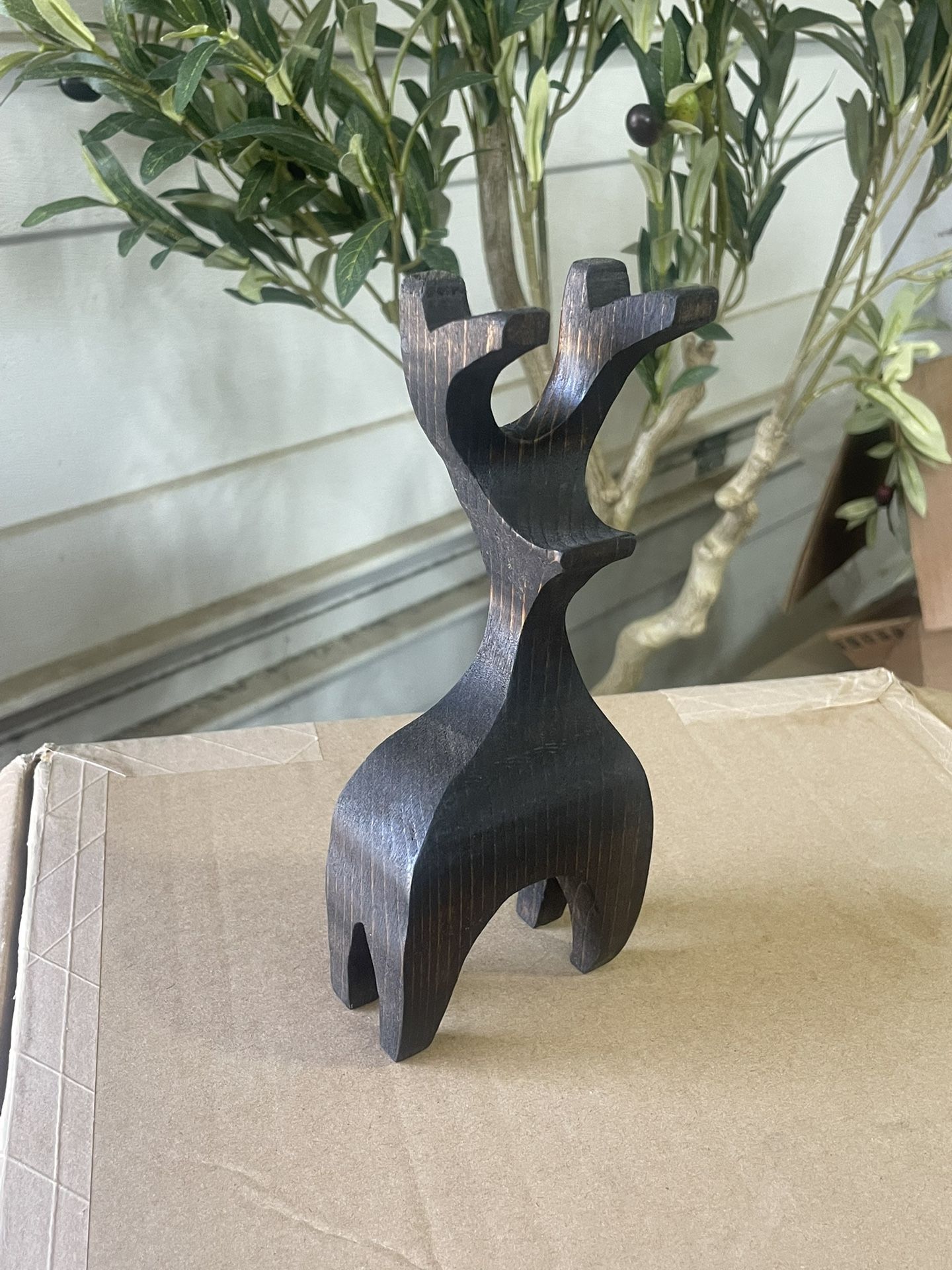Handmade Wooden Reindeer 