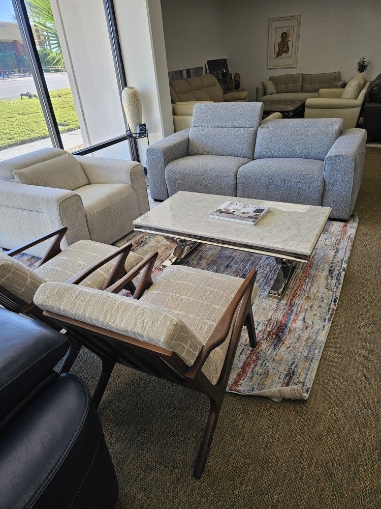 2-pc Fabric Loveseat-Nevio  