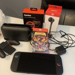 Nintendo Switch 2  With Game Camera And Wheel  Grip