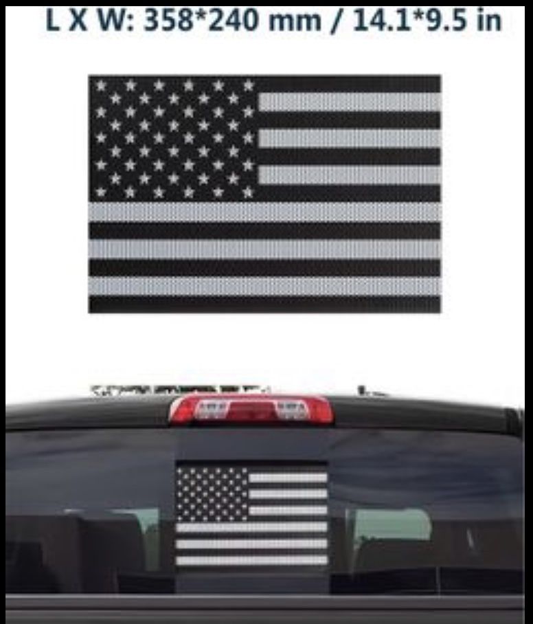 American Flag Window Car And Truck Decal