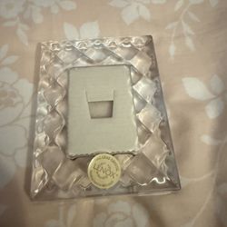  Vintage Lenox Quilted Mini Crystal Picture Frame