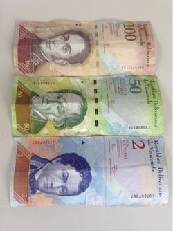 Venezuelan bills $35.00 CASH, TEXT FOR PRICES.