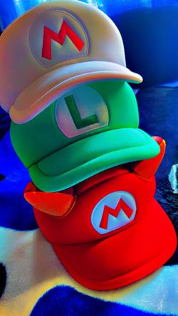 Super Mario Bros Costume Hats Set of 3