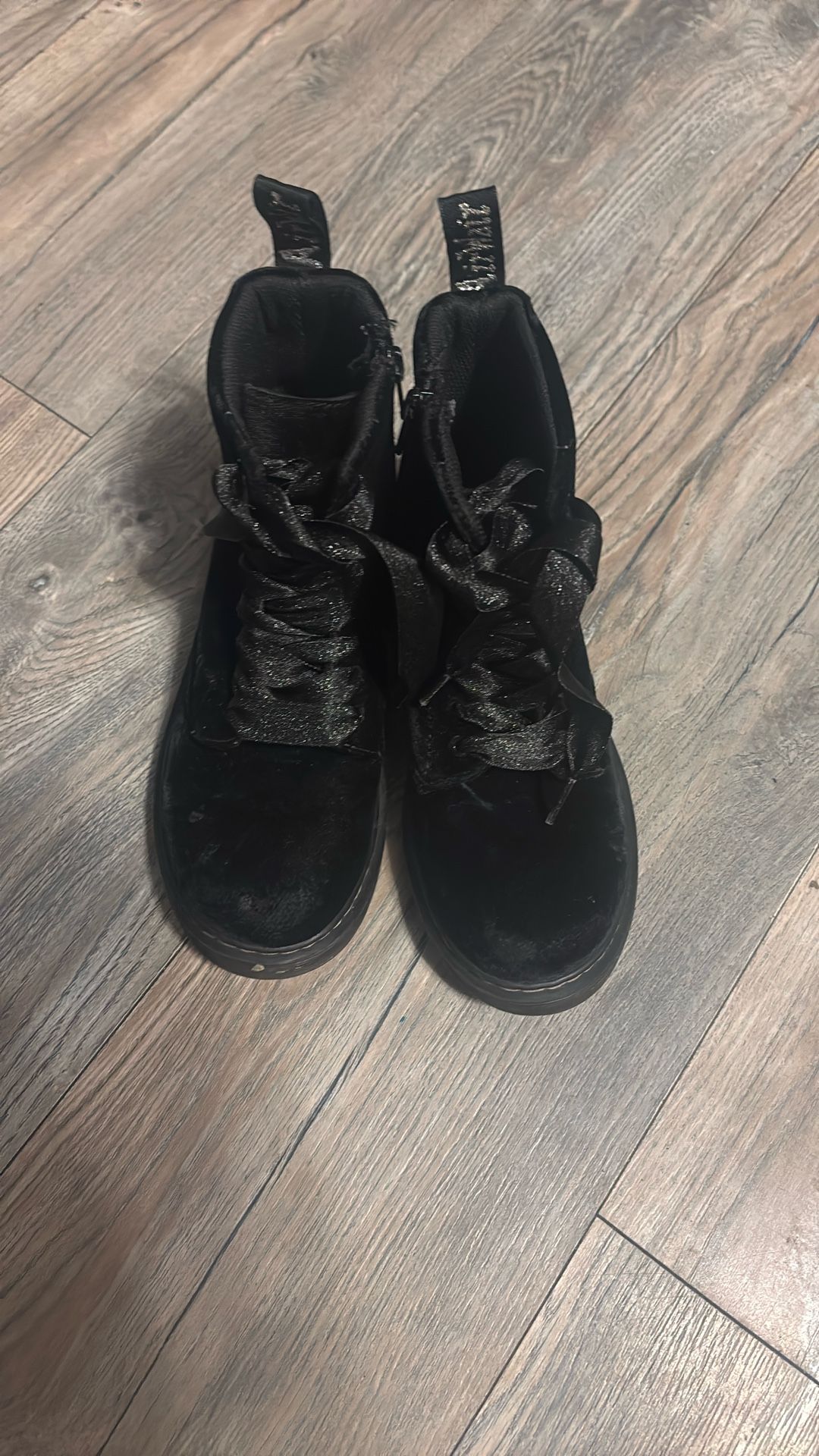 Doc Martens Velvet Boots Size 3Y