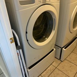 LG Washer & Dryer w/ Pedestals