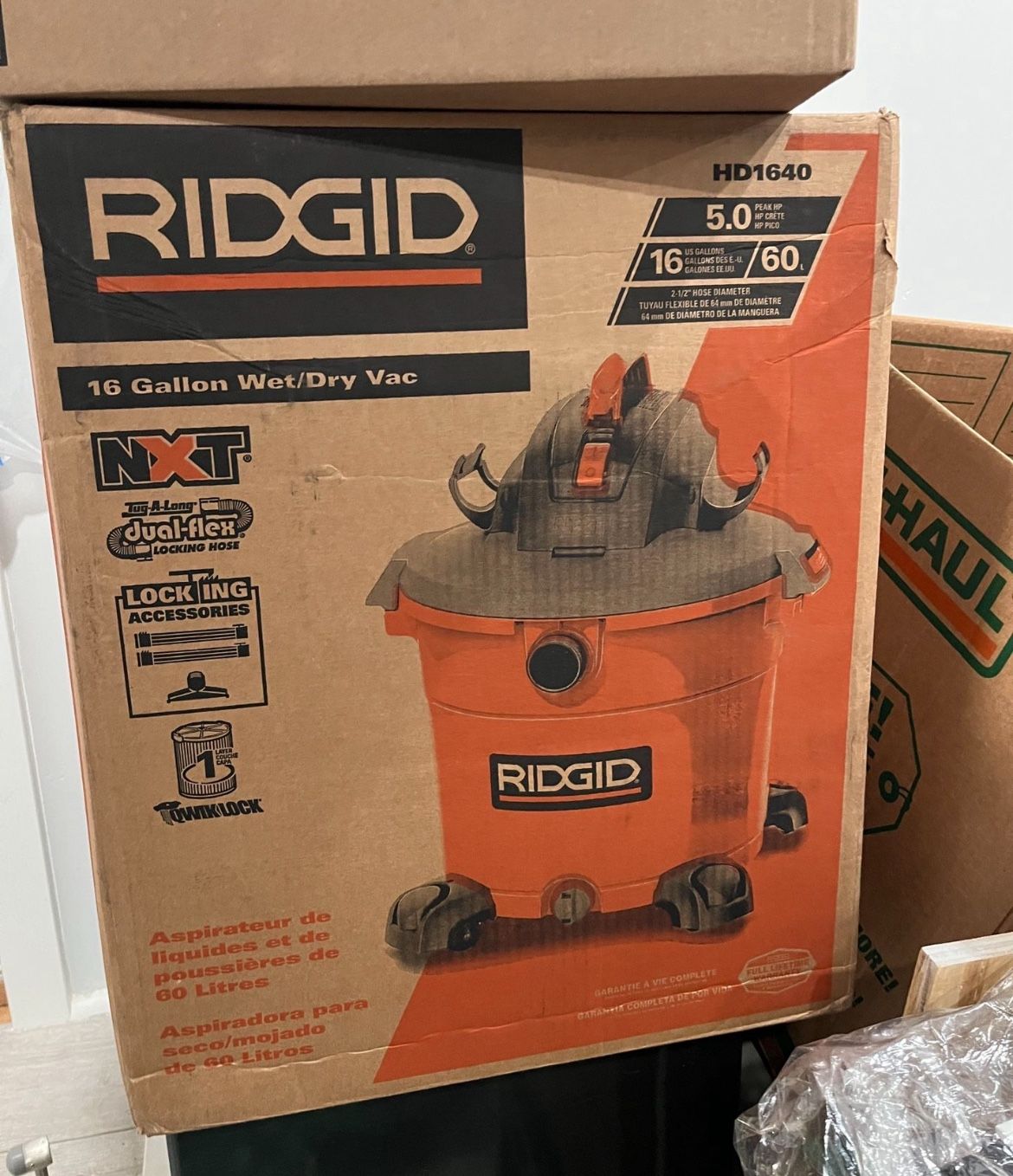 16 Gallon Ridgid Shop Vac