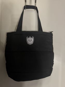 PINK black Puffer Med-large Tote Bag