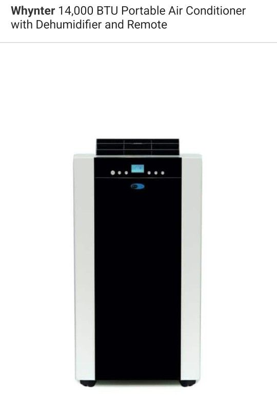 14.000 BTU Portable Air Conditioner with Dehumidifier & Remote (2 Available)