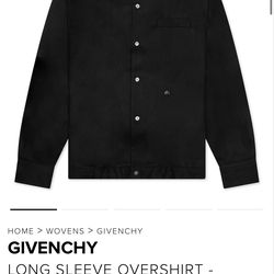 Givenchy long sleeve button up jacket