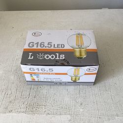 Brand New 6Pk Led Edison amber round light bulbs