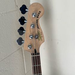 SQUIER by FENDER JAGUAR BASS GUITAR.