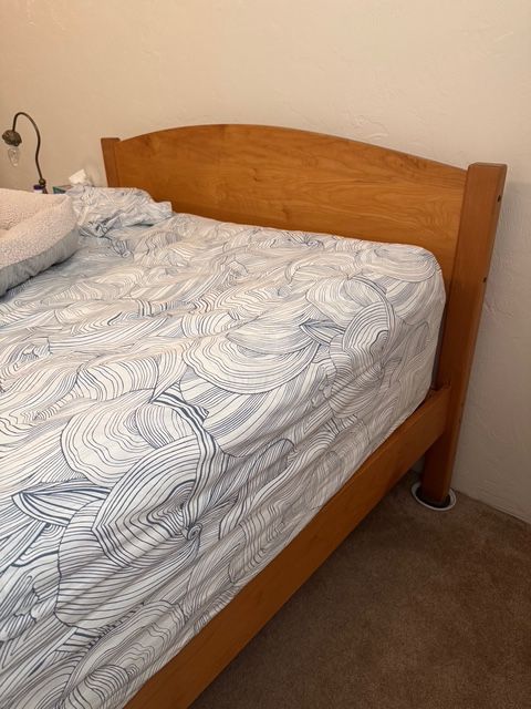 Bedroom Set - Full Bed Frame + Mattress + Dresser + Nightstand
