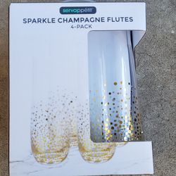 New Sparkle Champagne Flutes Set