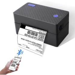 Bluetooth Shipping Label Printer - Wireless Thermal Label Printer for Shipping Package Small Business, 4x6 Label Printer Compatible with Shopify Ebey 
