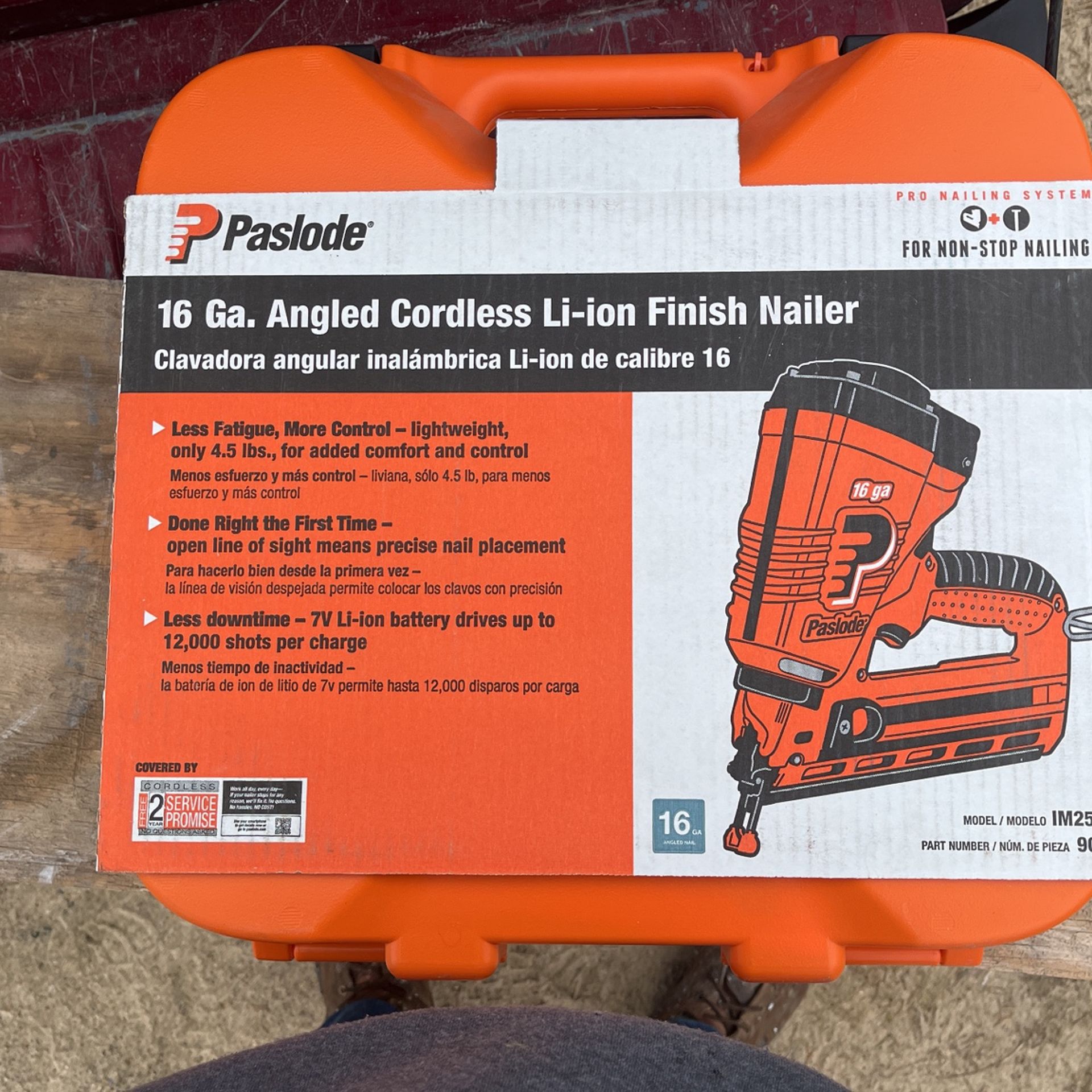 16 Gauge Paslode Cordless Finish Nailer