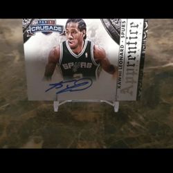Kawhi Leonard Autographed Signatures Card