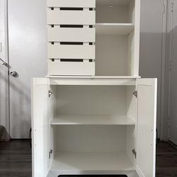 Farmhouse Pantry Storage Cabinet
