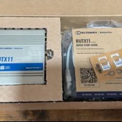 NEW/SEALED - TELTONIKA RUTX11100400 Industrial 4G LTE Cat6 Cellular Router