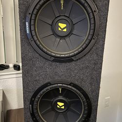 12” Kicker CompC Subwoofers In Box