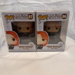 Funko Pop Harry Potter Fred Weasley #96~ George Weasley #97 ~ Lot of 2 