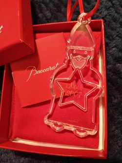 2007 baccarat Christmas ornament